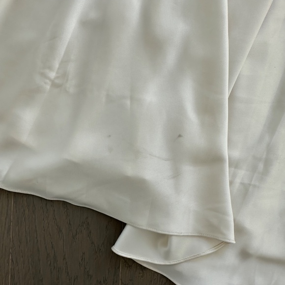 Reformation Arianwen Satin Gown Dress Wedding Bridal Fior Di Latte Sz 0 w/ tags - Picture 9 of 12